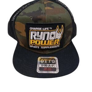 Ryno Power Camo Mesh Snapback Baseball Cap Hunting Gorpcore8 Outdoor Camouflage